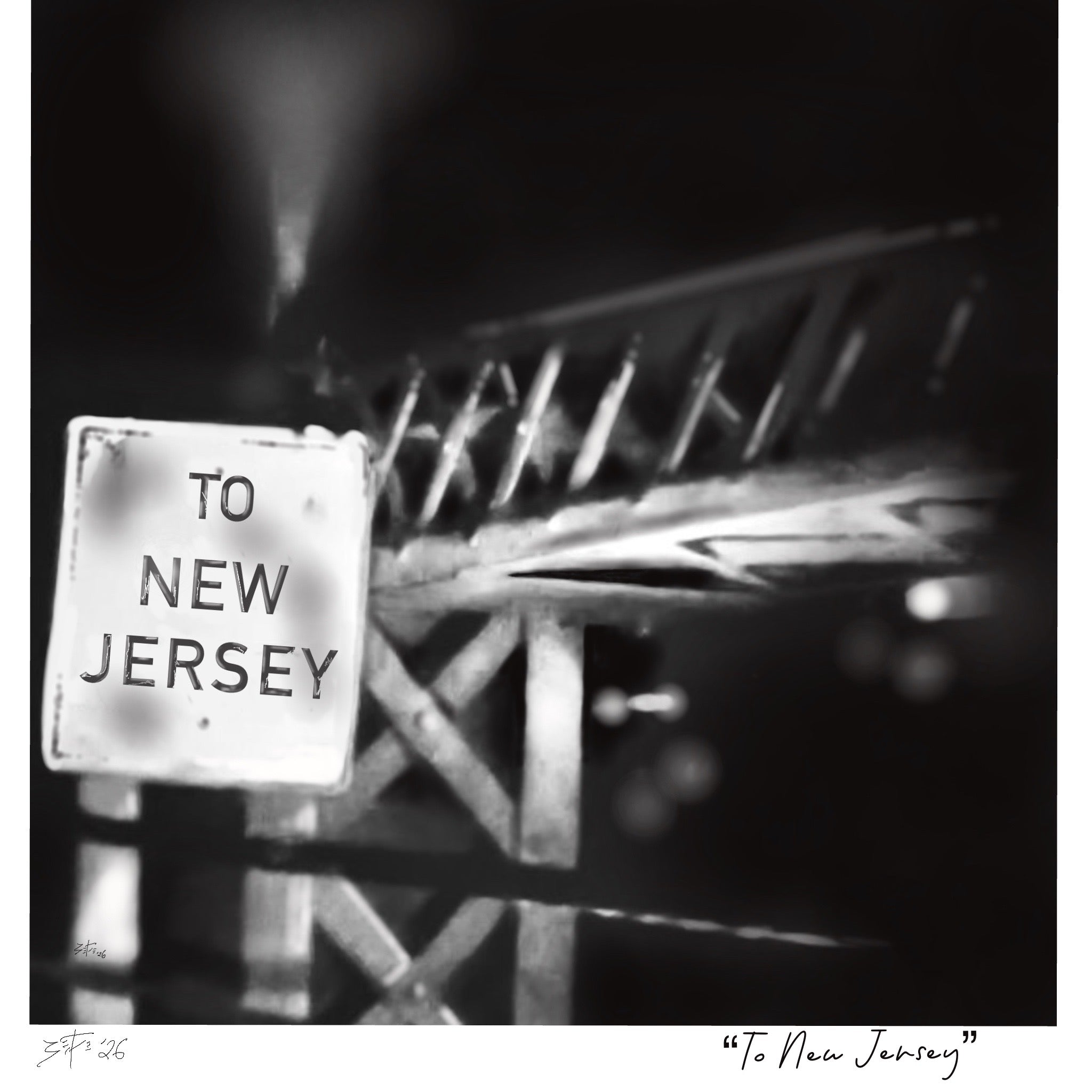“To New Jersey” Original Artwear Heavyweight Crewneck T-Shirt for Men